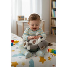 Craftivio Sevimli Köpek Peluş Oyuncak Love Kalpli Köpekçik Uyku Arkadaşı Hediyelik 25 cm