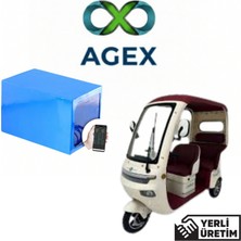 Agex Enerji Sam Golf 72 Volt 30 Lifepo4 Batarya-Akü
