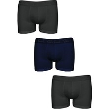 JOHN FRANK ÜÇLÜ MODAL BOXER White