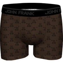 John Frank Dijital Baskılı Modal Boxer White
