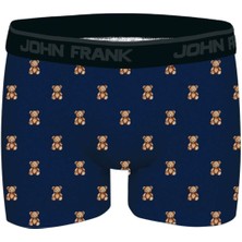 JOHN FRANK DİJİTAL BASKILI MODAL BOXER Beyaz