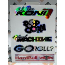 Hologram Kart Araba Arka Cam Yazıları 1 Adet Hologramlı Yeni Model