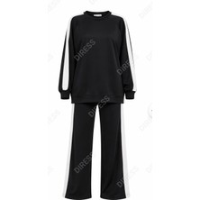 Peka Modern Şerit Detaylı Kadın  Ikili Eşotman Takımı Spor Kombin