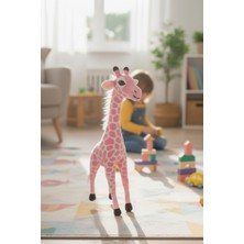 Craftivio Büyük Boy Zürafa Peluş Oyuncak Dekoratif Peluş Çocuk Odası Oyuncağı 45 cm