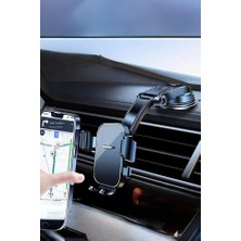 Safestore Torpido Üstü Vakumlu Ayarlanabilir -Sarsıntı Önleyici 360 ° Döner Gösterge Panelli Telefon Tutucu