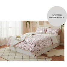 Ayçiçek Home Çift Kişilik Nevresim Takımı 160/200 Lastikli Çarşaf 180/220 Yorgan Ölçüsü 4 Adet Yastık Kılıfı