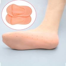 FRY 1 Çift Silikon Hava Alır Patik Silikon Ayak -Topuk Koruyucu Nemlendirici