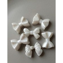 My Balli Store 6 Adet Açık Gri Fiyonk Desenli Vegan Buhurdanlık Soya Mumu