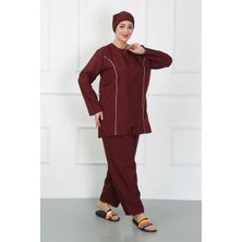 İlk El Grup Büyük Beden Tesettür Büyük Mayo Bordo IEG-ÇKRS34