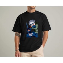 Kidilia Anime Tasarımlı %100 Pamuku Bisiklet Yaka Unisex T-Shirt