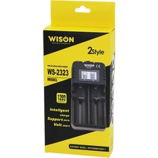 2li Pil Şarj Aleti 1200 Ma - 2400MA Fişli = 100-240V Etc &amp; 16340 &amp; 8650 &amp; 26650 (5224)