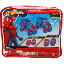 Depomiks Avm Spider 4 Teker Dizlik ve Dirseklikli Paten Seti 22-29 Numara Ayarlanabilir 4+ Yaş İçin