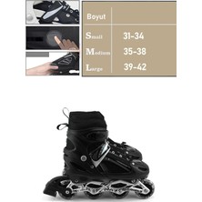 Depomiks Avm Kız Erkek Ayarlanabilir Alıştırma Tekerlekli Işıklı Alıştırma Çocuk Pateni