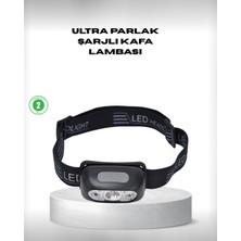 Hopinip Gece Balıkçılığı Için Ultra Parlak Şarjlı Kafa Lambası | 4 Işık Modu + USB Şarj - Lisinya