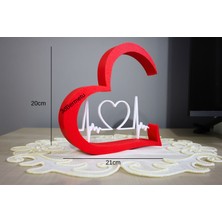 Bermetu Sevgiliye Özel Aşkın Ritmi Kalp Atışı Biblo