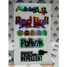 Hologram Kart Araba Arka Cam Yazıları 1 Adet Hologramlı Yeni Model