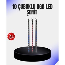 Dekoratif LED Meteor Işık 10 Lu Çubuk Seti - Lisinya
