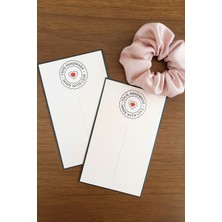 Emtory Home 10 Adet Kesikli Toka Kartı -  Kalın Kuşe (5983) Bandana Kartı - 9X14CM - Handmade Krem - Toka Yoktur