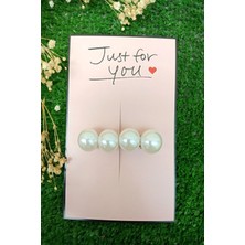 Emtory Home 10 Adet Kesikli Toka Kartı - Kalın Kuşe (5981) Bandana Kartı - 9X14CM - Krem Just For You - Toka Yok