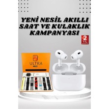 7 Kordonlu Akıllı Saat ve Yeni Nesil Kulaklık Dokunmatik Ekran Android ve Ios Uyumlu - Bamido