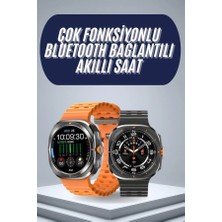 2025 Model Gelişmiş Özellikli Nabız Sensörlü Spor Takibi Yapabilen Titreşimli Saat - Bamido