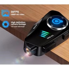 Q28 2x 2 Eşleşmeli Motosiklet Kask Bluetooth Kulaklık 1080P Kamera Su Geçirmez Intercom - Lisinya