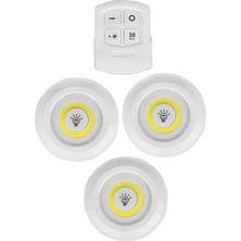 Uzaktan Kumandalı Yapışkanlı LED Spot Lamba WT-364 - Lisinya