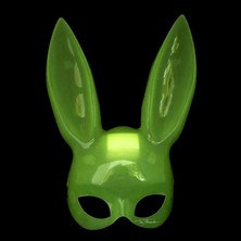 Karanlıkta Parlayan Fosforlu Tavşan Maskesi – Glow Bunny Masquerade Maske (32X22 Cm) - Lisinya