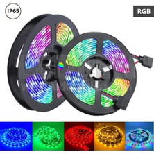 Rgb Şerit 5 Metre 16 Renkli Kumandalı Adaptörlü Çift Taraflı Bant - Lisinya