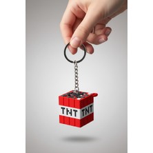 Pazarois Minecraft Tnt Figürlü Anahtarlık