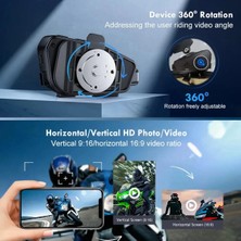 Q28 Motosiklet Kask Bluetooth Kulaklık 1080P Kamera Interkom Kulaklık Su Geçirmez Intercom - Lisinya