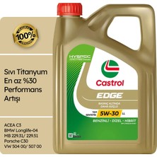 Castrol Motor Yağı EDGE 5W-30 LL (4 Litre)