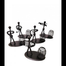 MiraLive Dekoratif Metal Adam Müzisyen Kalemlik