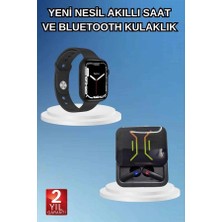 Bluetooth Bağlantılı Kablosuz Kulaklık ve Yeni Nesil Akıllı Saat 5.0 Bluetooth - Bamido
