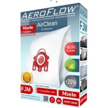 Süppürge Miele Ile Uyumlu Medic Air Mini Süpürge Toz Torbası 4lü Paket