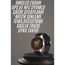 Akıllı Saat 1.5 Inç Amoled Ekran Çift Kordonlu Gps Nfc Uyumlu - Bamido
