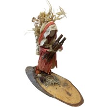 Dekor Masa Süsü, Mısır Kız, Tablalı, 25X25 cm