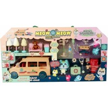 MEGA Kedili Oyuncak Ambulans ve Hayvan Hastanesi Seti Sesli Işıklı MG-089D4