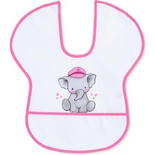 Messy Duck Yarım  Kollu Poli Mama Önlük Sevimli Fil