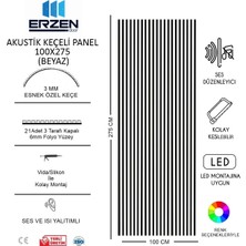 Erzen Door Beyaz Vestiyer Tv Ünitesi Akustik Panel Mdf 100X275
