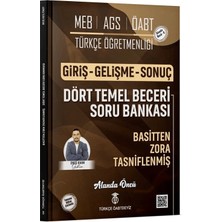 Türkçe Öabtdeyiz Öabt Meb-Ags Türkçe Dört Temel Beceri Giriş-Gelişme-Sonuç Soru Bankası Çözümlü
