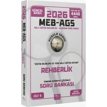 CBA Akademi 2026 Meb-Ags Eğitim Bilimleri Rehberlik Soru Bankası Çözümlü