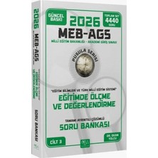 CBA Akademi 2026 Meb-Ags Eğitim Bilimleri Eğitimde Ölçme ve Değerlendirme Soru Bankası Çözümlü