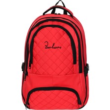 Katre46 Çok Amaçlı Laptop Dizüstü Bilgisayar Bölmeli Sırt Çanta Kırmızı