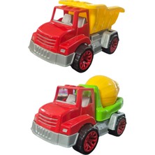 Canes Kutuda Kamyon ve Mikser 30 cm Kutuda Iş Makineleri Set