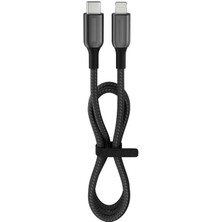 MiraLive 27 Watt 3A Usb-C To Lighning 1.2m Hızlı Şarj Kablosu Siyah FC41