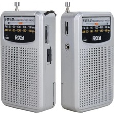 MiraLive Bariton Cep Tipi Mini Analog Radyo Gri