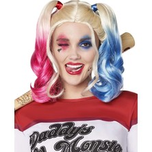 Bilfold Suicide Squad Harley Quinn Kostüm Peruk
