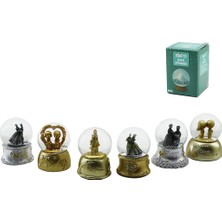 İlk El Grup Ieg™ Küçük Boy - 6.5cm Pilli - Işıklı Kar Küresi Cam Eskitme Insan Figürlü - Desen M�