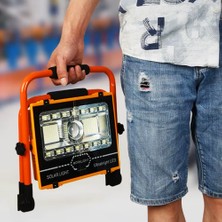 İlk El Grup Ieg™ P70 LED Solar Panel Şarjlı Taşınabilir Projektör 176 Smd + Yan LED WT-734